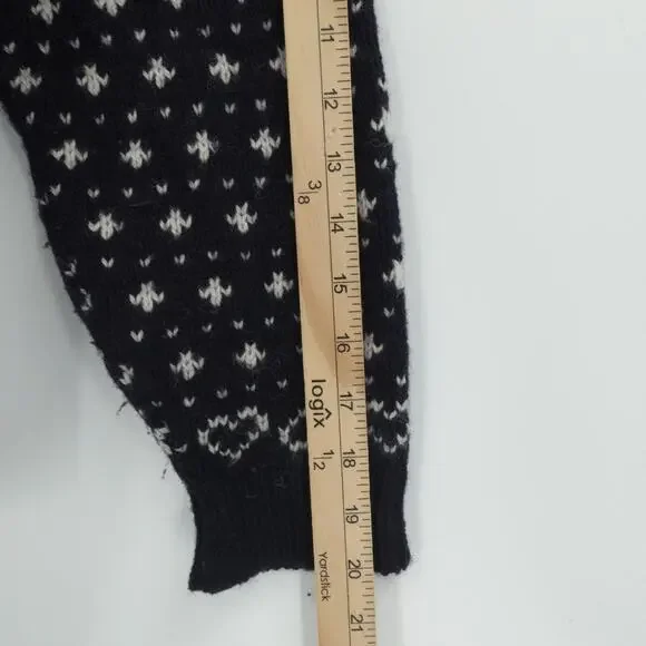 Vintage LL Bean Cardigan Womens XL Blue Nordic Fair Isle Nordic Birds Eye USA‎ - Picture 6 of 10